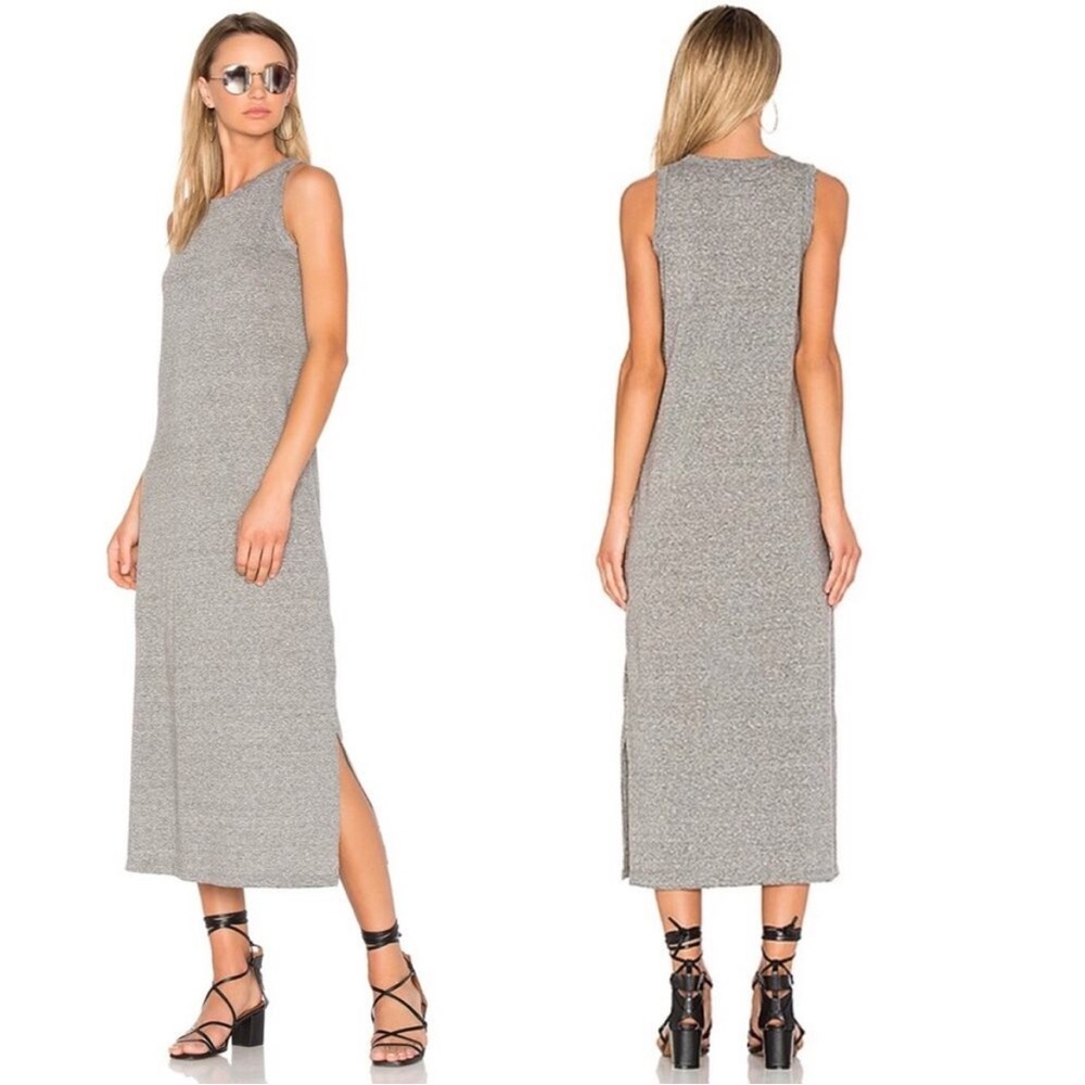 Current/Elliott The Perfect Muscle Tee Dress Heather Grey 1 Small